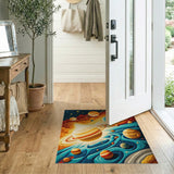 Cosmic Nebula Planets Area Rug