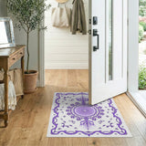 Purple Mandala Ornate Persian Area Rug