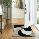 Abstract Overlapping Circles Geometric Rug