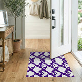 Geometric Modern Purple Geometric Modern Area Rug