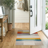 Multi-Color Jagged Stripe Geometric Area Rug