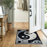 Smiley Cosmic Yin-Yang Area Rug