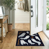 Spooky Ghosts Pumpkins Halloween Area Rug