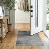Grey Modern Grey Abstract Geometric Area Rug