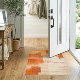 Abstract Orange Area Rug