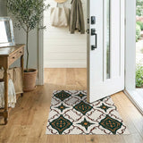 Teal and Terracotta Ornate Persian Motif Rug