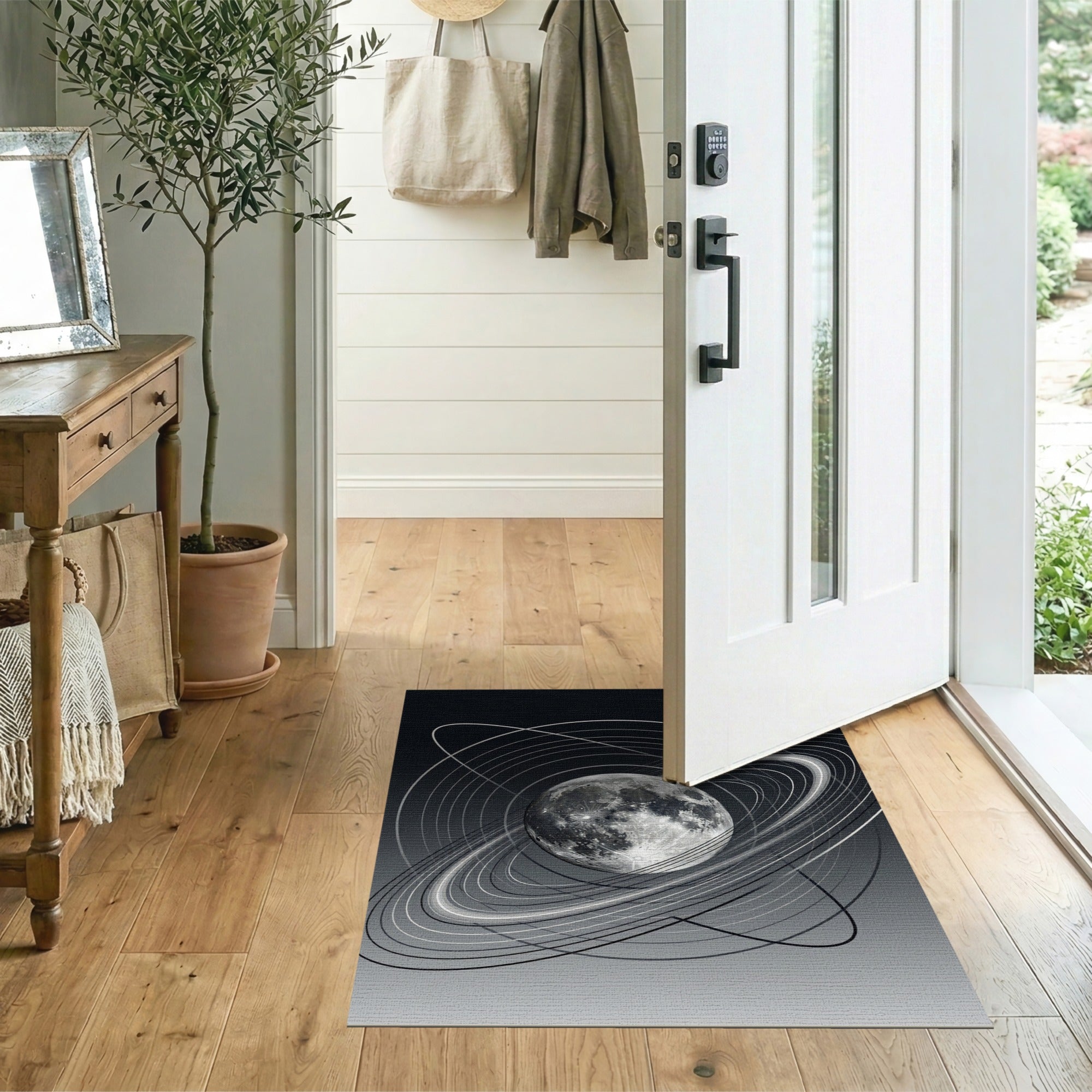 Moon Orbit Abstract Area Rug