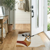 Abstract Gazelle Portrait Area Rug