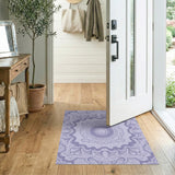 Purple Purple Ornate Traditional Persian Area Rug