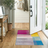 Vibrant Multi-color and Patterns Vibrant Multi-Color Geometric Stripe Area Rug