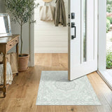 Floral Vintage Green Floral Mandala Area Rug