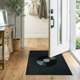 Dark Grey Textured Loop Area Rug