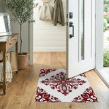 Red Traditional Persian Ornate Red Traditional Persian Area Rug
