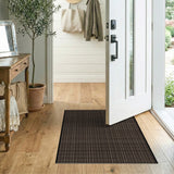 Brown and Tan Brown Tan Plaid Grid Area Rug