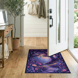 Purple Enchanted Purple Forest Path Area Rug