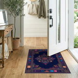 Neon Mandala Boho Chic Area Rug