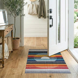 Radiant Sunburst Stripe Area Rug