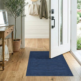 Geometric Modern Blue Geometric Striped Area Rug