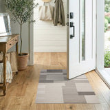 Modern Geometric Black White No. 22 Area Rug