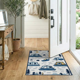 Whimsical Camping Adventure Area Rug