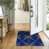 Geometric Modern Multi-color and Patterns Rainbow Starburst Geometric Area Rug