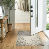 Vintage Floral Vine Border Rug