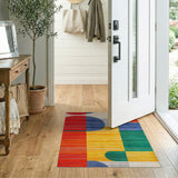 Vibrant Geometric Multi-Color No. 19 Area Rug