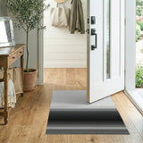 Black and White Black White Gradient Stripe Area Rug