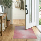 Distressed Blush Pink Ombre Area Rug