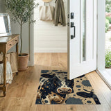 Spotted Holstein Cow Portrait Area Rug
