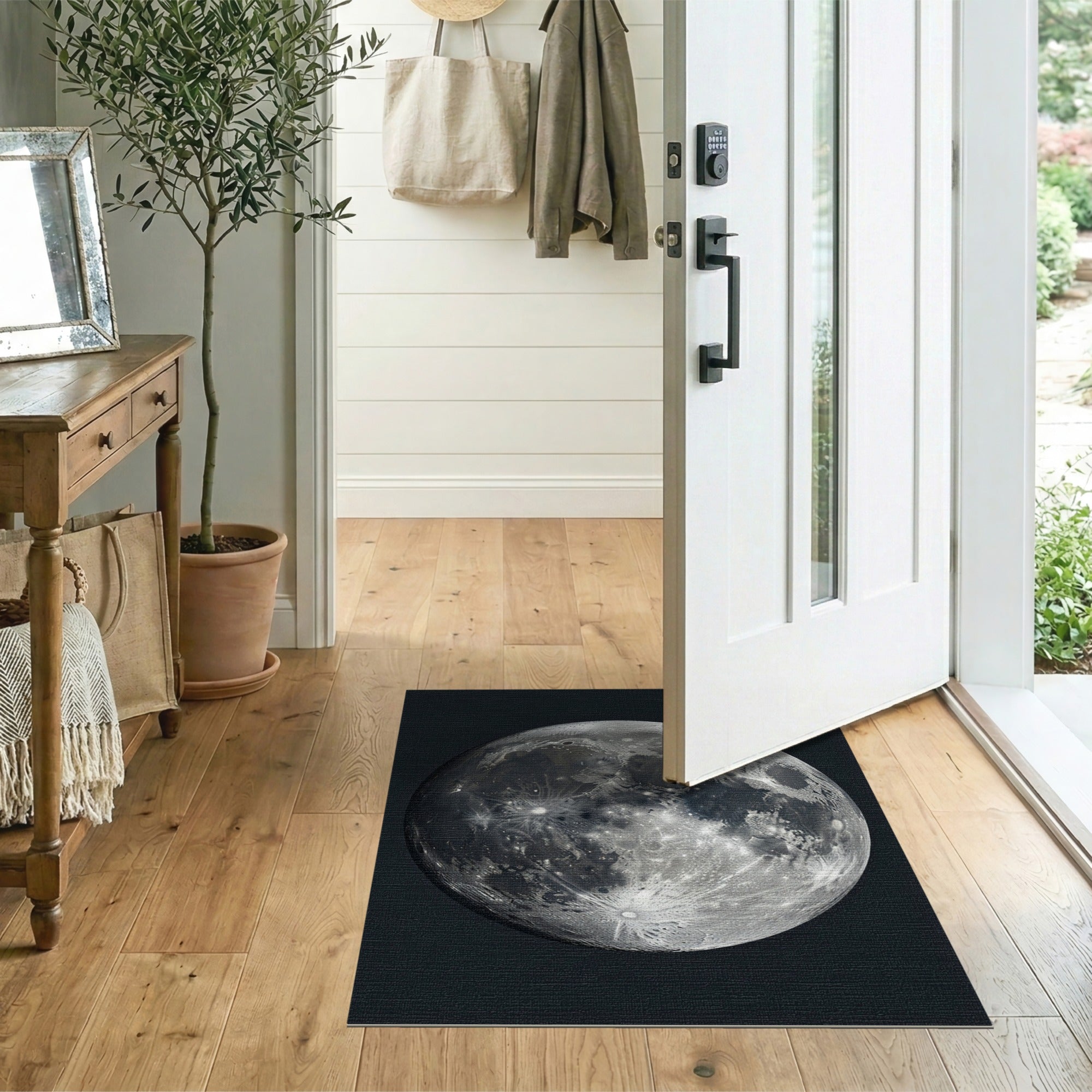 Moon Crater Lunar Surface Area Rug