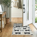 Cute Cartoon Cats Hearts Area Rug