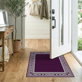 Purple Persian Border Area Rug