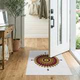 Geometric Modern Purple Mandala Geometric Area Rug