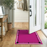 Vibrant Pink Billiards Felt Area Rug