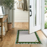 Festive Holly Berry Border Area Rug