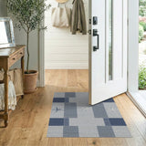 Coastal Beach Navy Starfish Coastal Area Rug