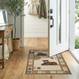Adorable Teddy Bear Lounging Kids Rug