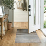 Distressed Brown Tan Pebble Texture Area Rug