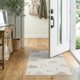 Dreamy Clouds Stars Nursery Area Rug