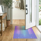 Vibrant Rainbow Hexagon Geometric Area Rug