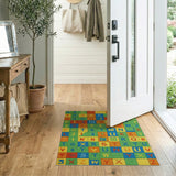 Vibrant ABC Alphabet Kids Play Rug