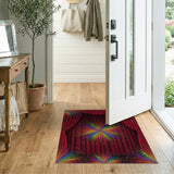 Rainbow Starburst Area Rug