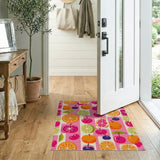 Vibrant Fruit Patchwork Area Rug