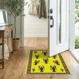 Vibrant Purple Lobster Coastal Area Rug