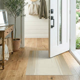 Modern Beige Vertical Lines Abstract Rug