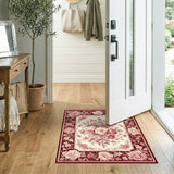 Pink Peony Floral Vintage No. 3 Area Rug