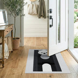 Cute Pixel Polar Bear Area Rug