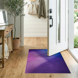 Purple to Blue Ombre Plush Area Rug