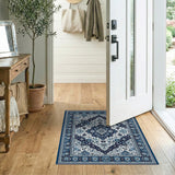 Medallion Navy Blue Persian Medallion Area Rug